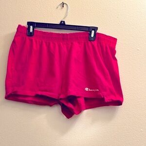 Champion pink athletic shorts, size XL